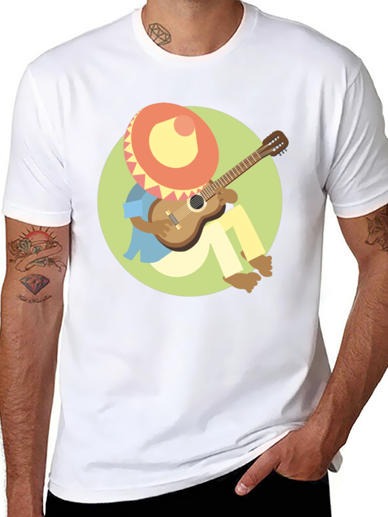 Mariachi Cartoon Graphic T-Shirt