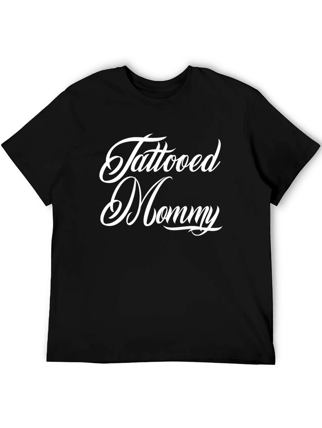 Tattooed Mommy Graphic Tee - Black Cotton T-Shirt