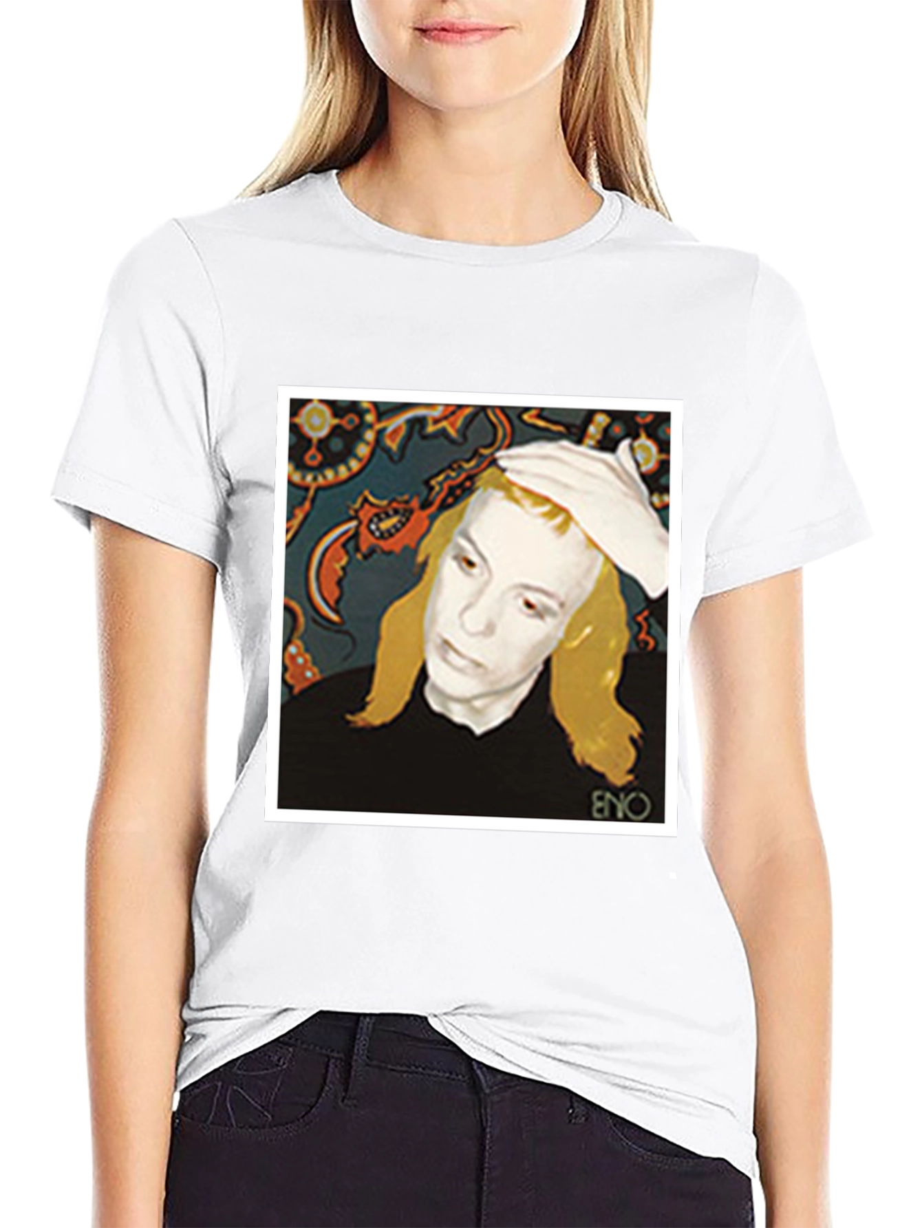 Eno Album Cover T-Shirt - Black Graphic Tee