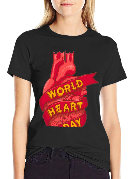 World Heart Day T-Shirt:  Anatomical Heart Tee