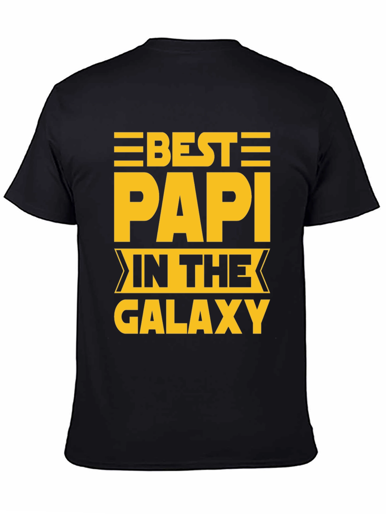 Best Papi in the Galaxy Black T-Shirt
