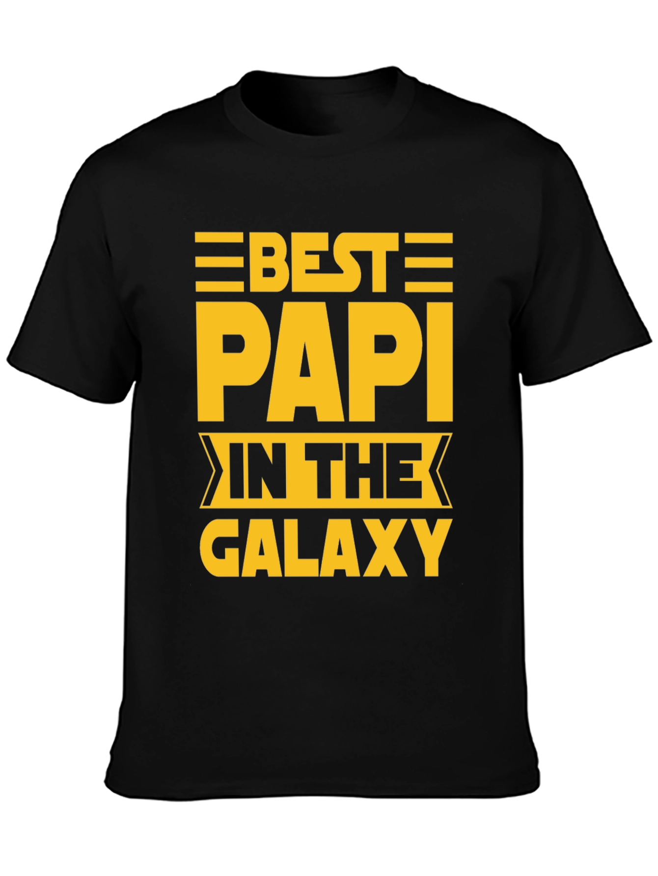 Best Papi in the Galaxy Black T-Shirt