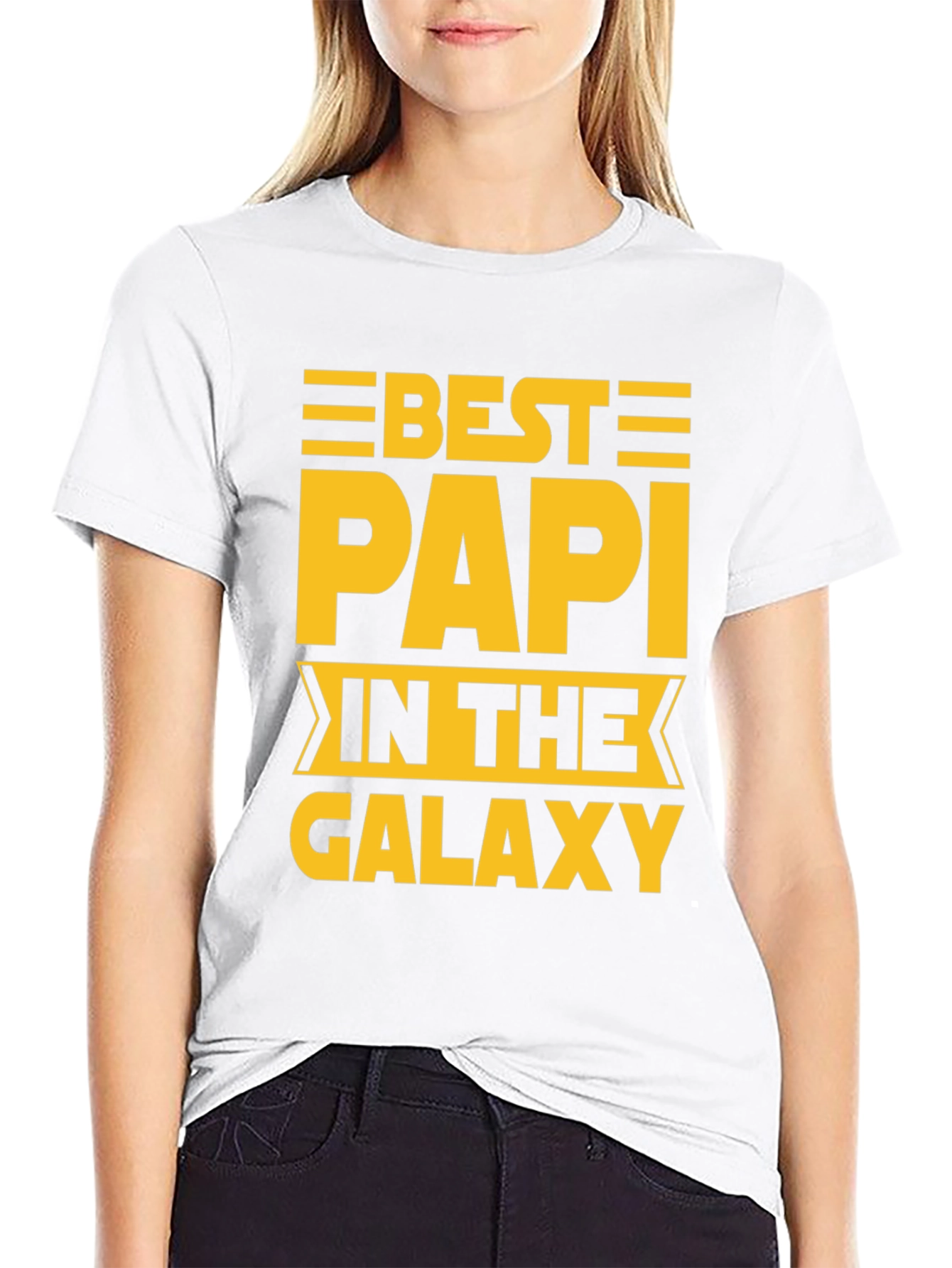 Best Papi in the Galaxy Black T-Shirt