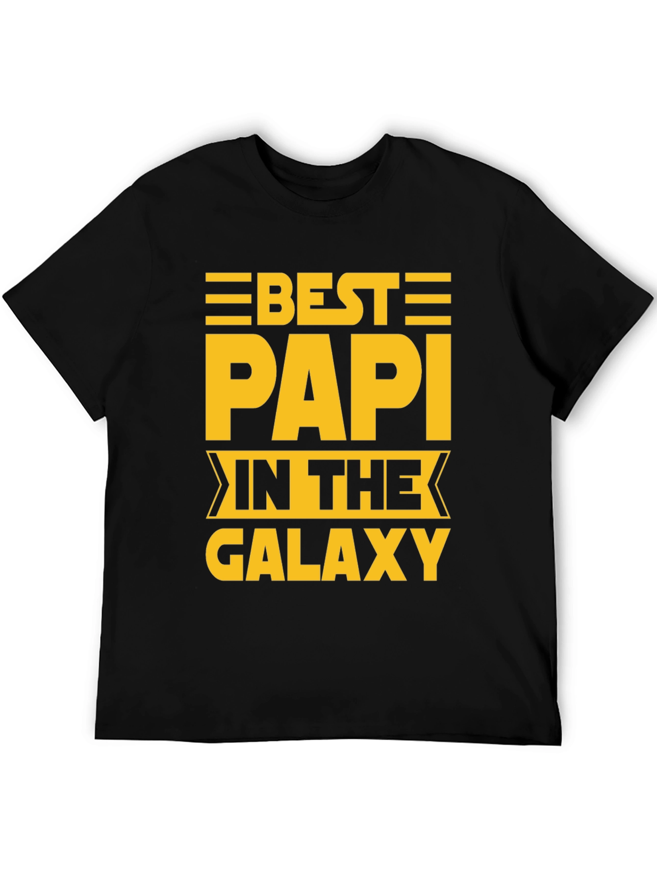 Best Papi in the Galaxy Black T-Shirt