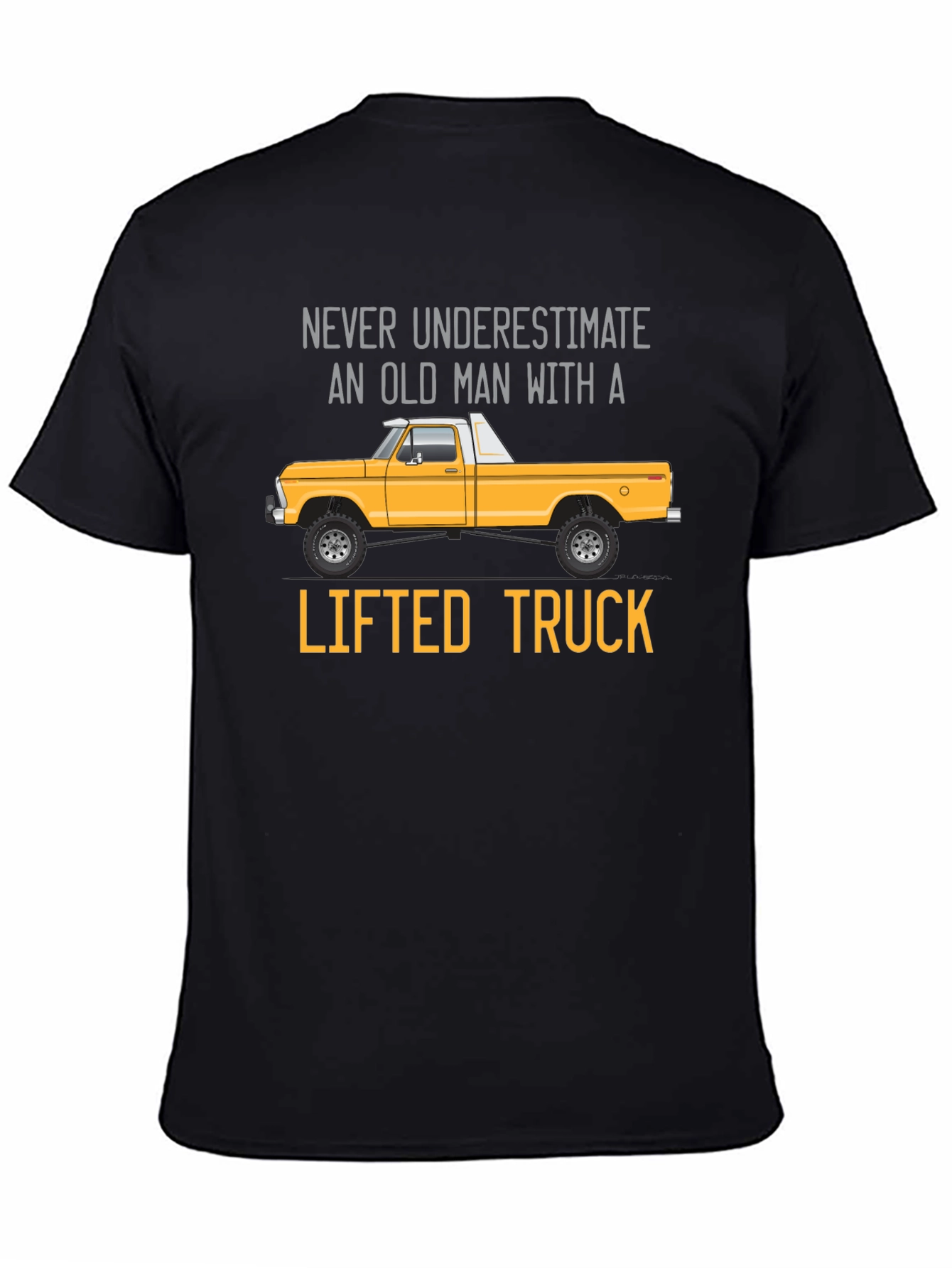 Old Man Lifted Truck Graphic Tee