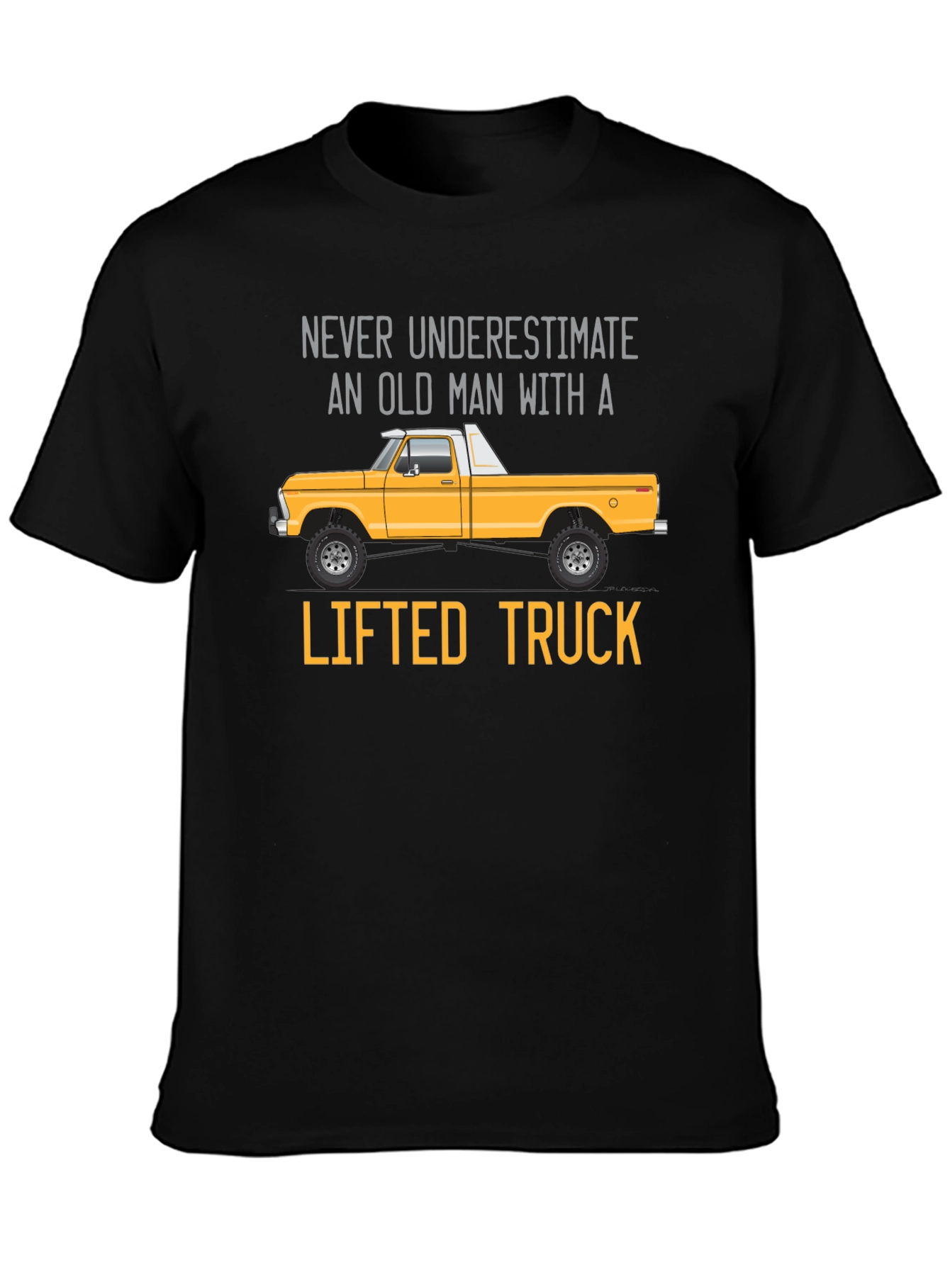 Old Man Lifted Truck Graphic Tee