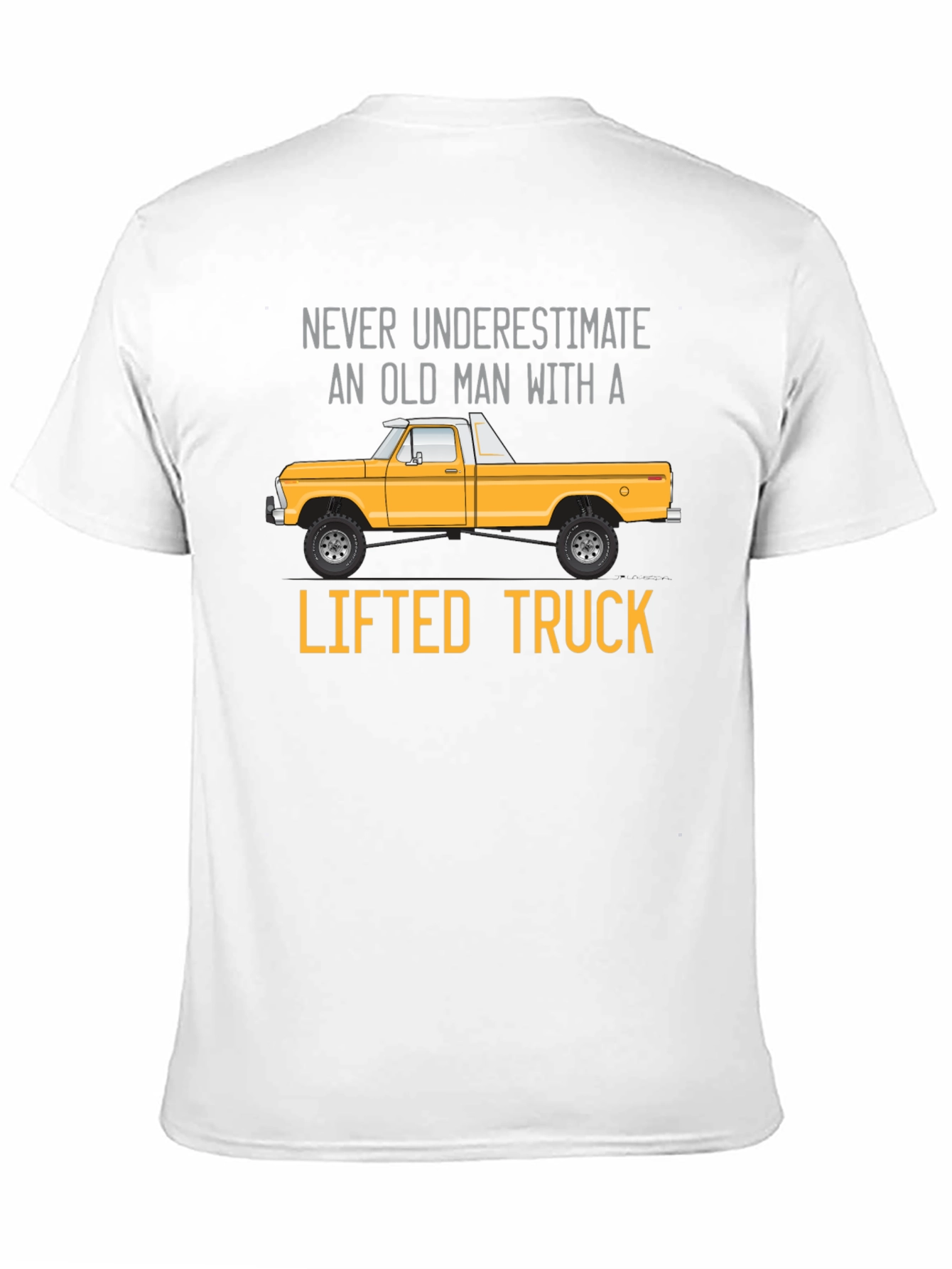 Old Man Lifted Truck Graphic Tee