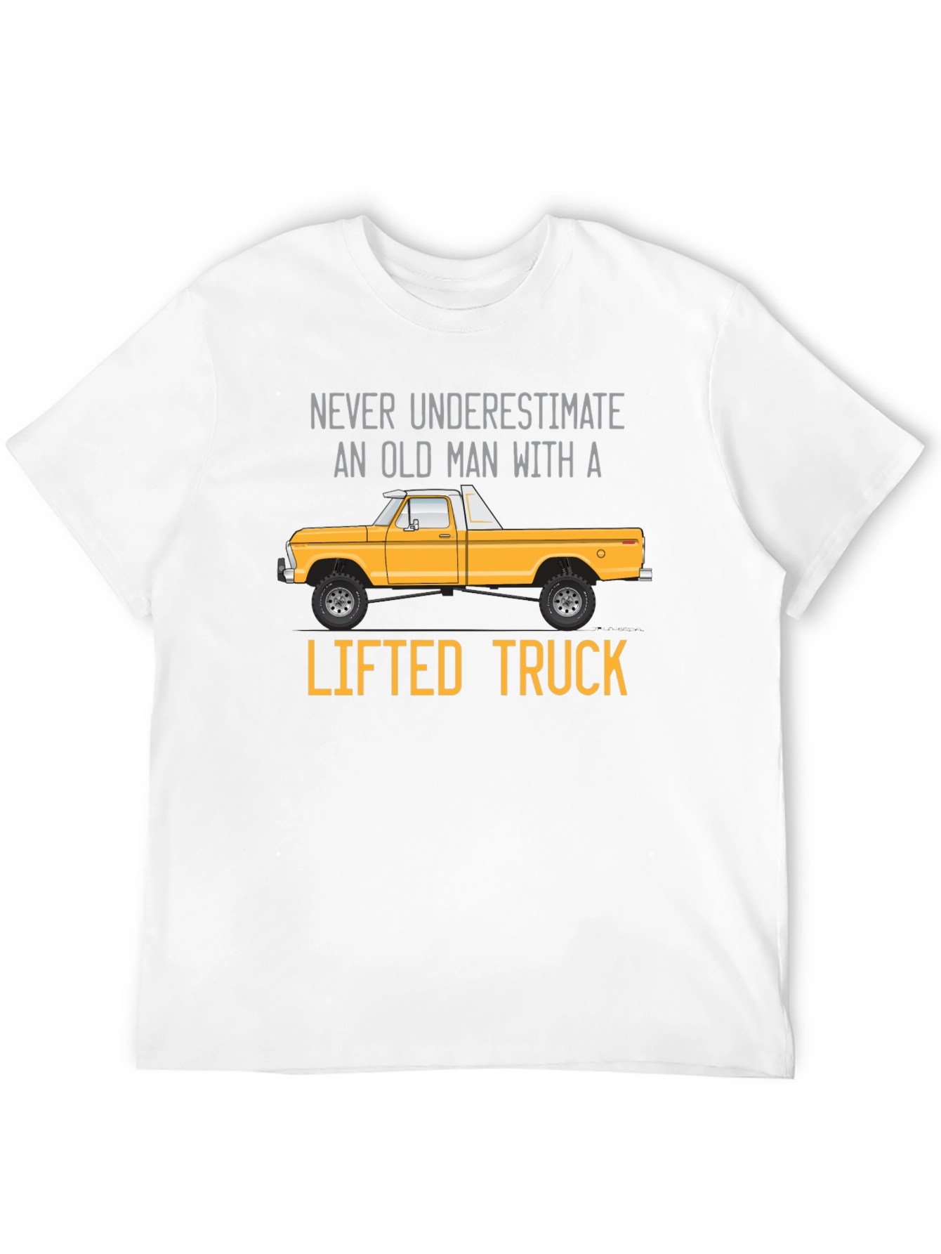 Old Man Lifted Truck Graphic Tee