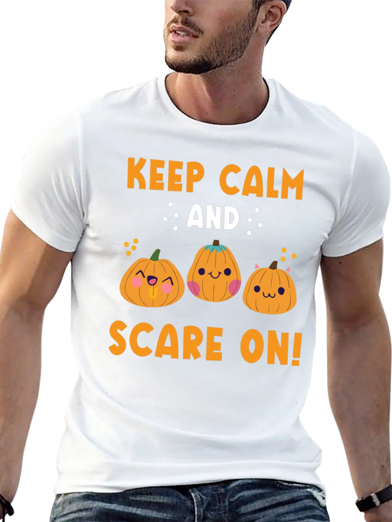 Keep Calm and Scare On Halloween T-Shirt