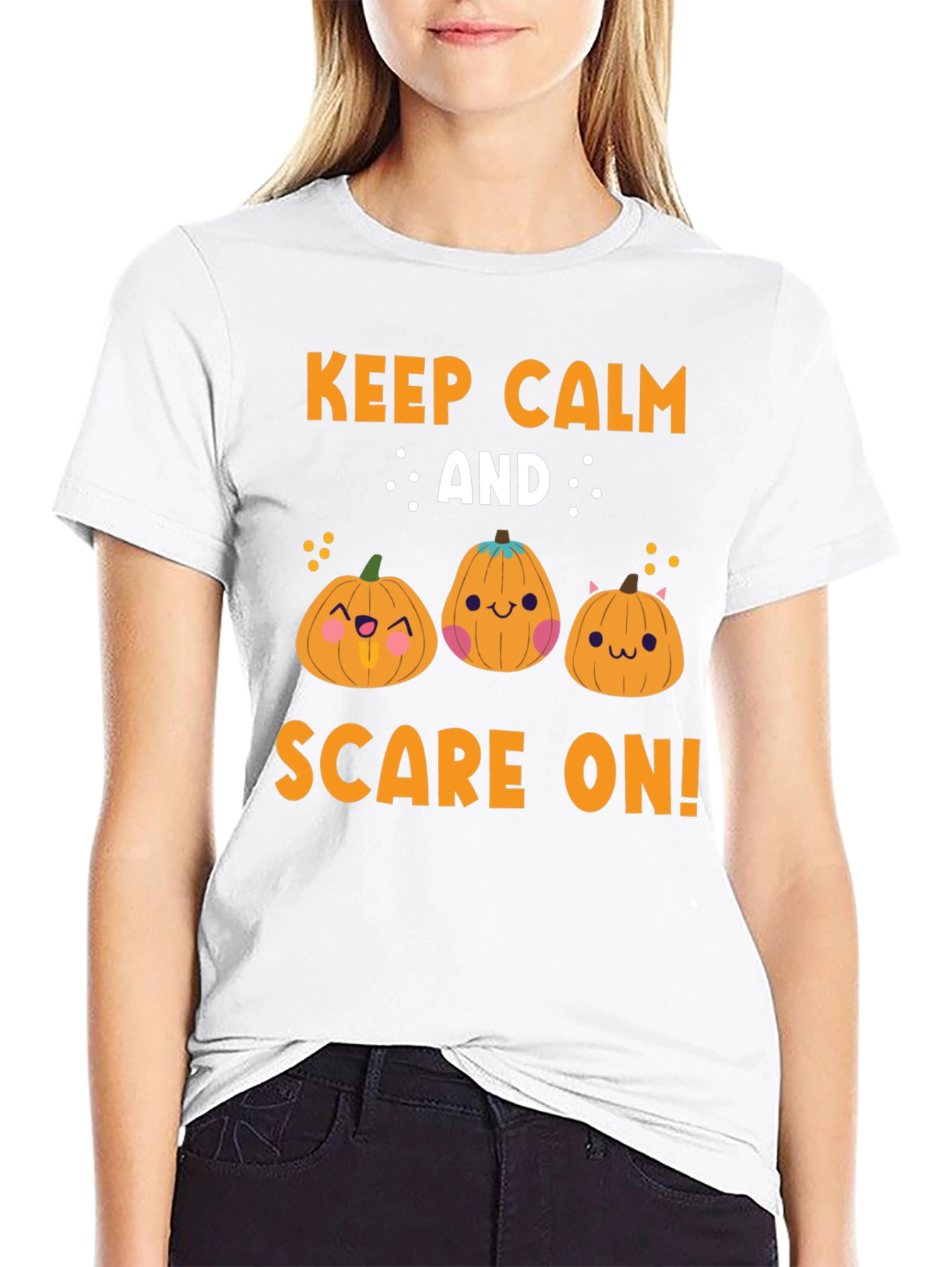 Keep Calm and Scare On Halloween T-Shirt