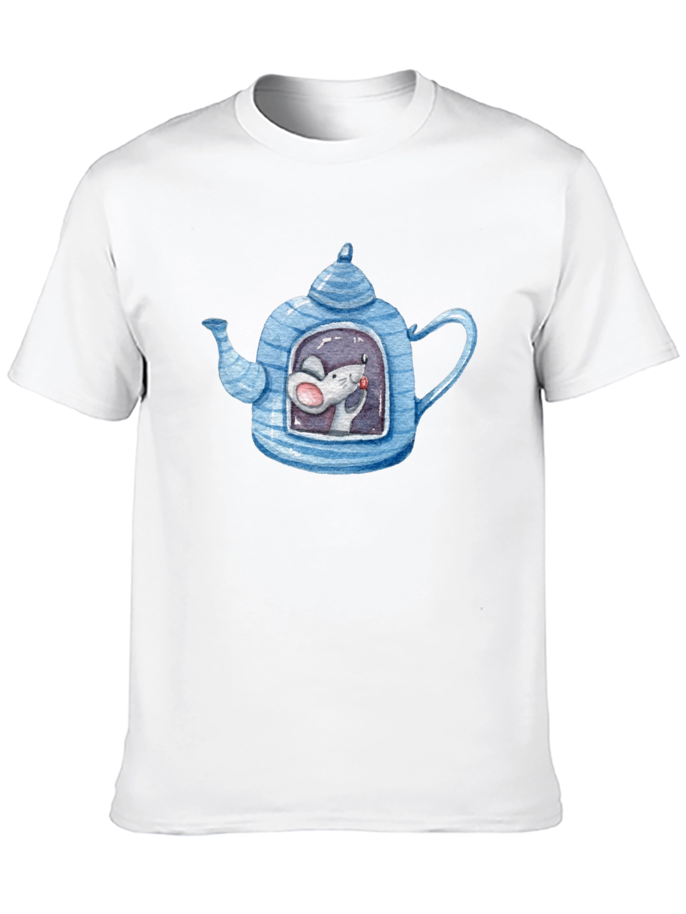 Quirky Mouse in Teapot Graphic Tee