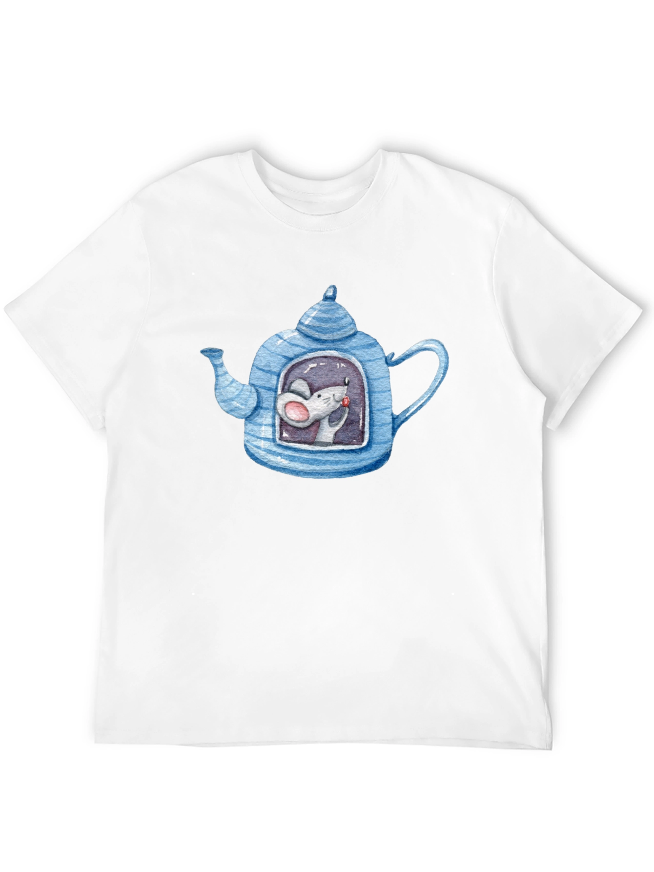 Quirky Mouse in Teapot Graphic Tee