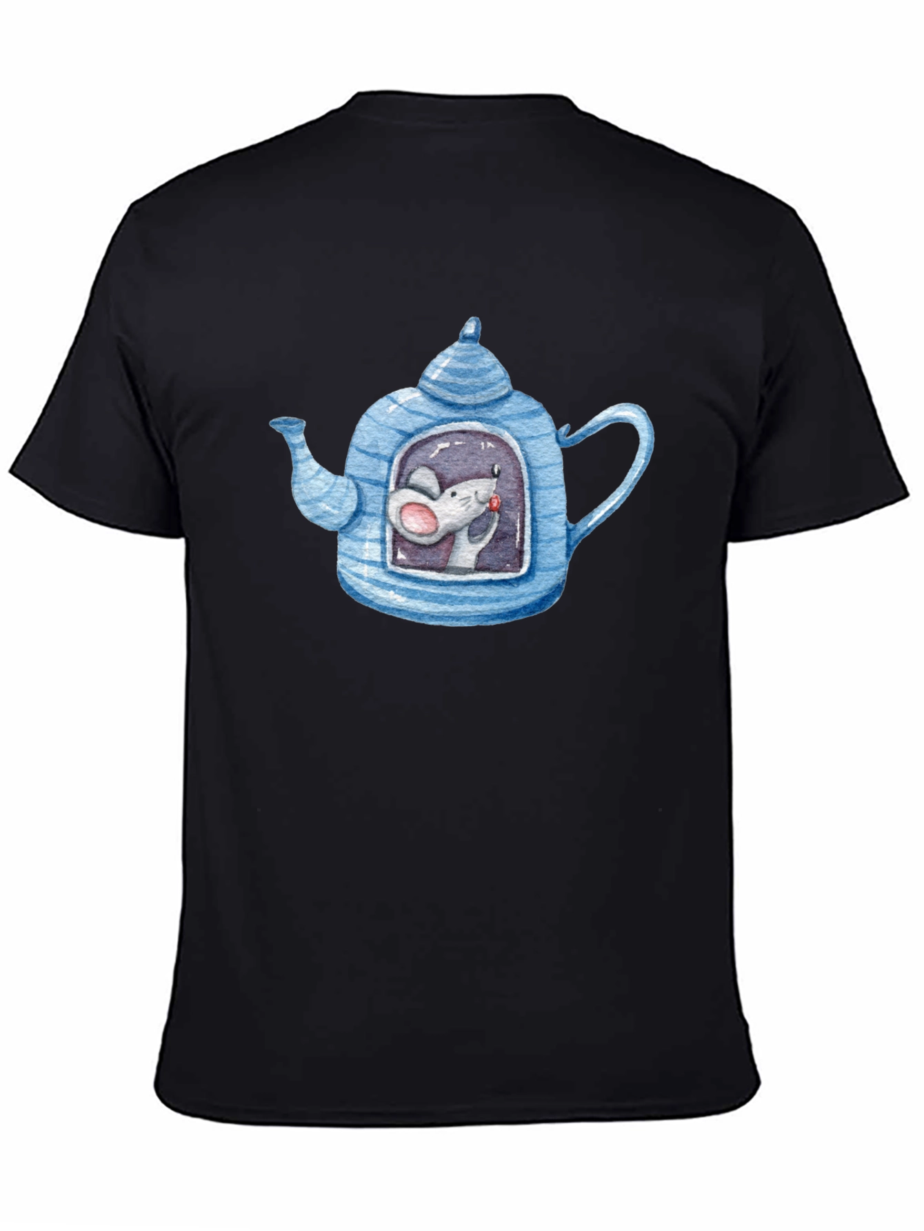 Quirky Mouse in Teapot Graphic Tee