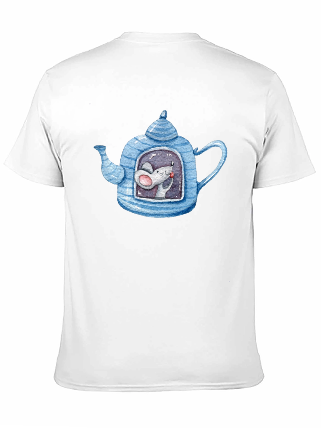 Quirky Mouse in Teapot Graphic Tee