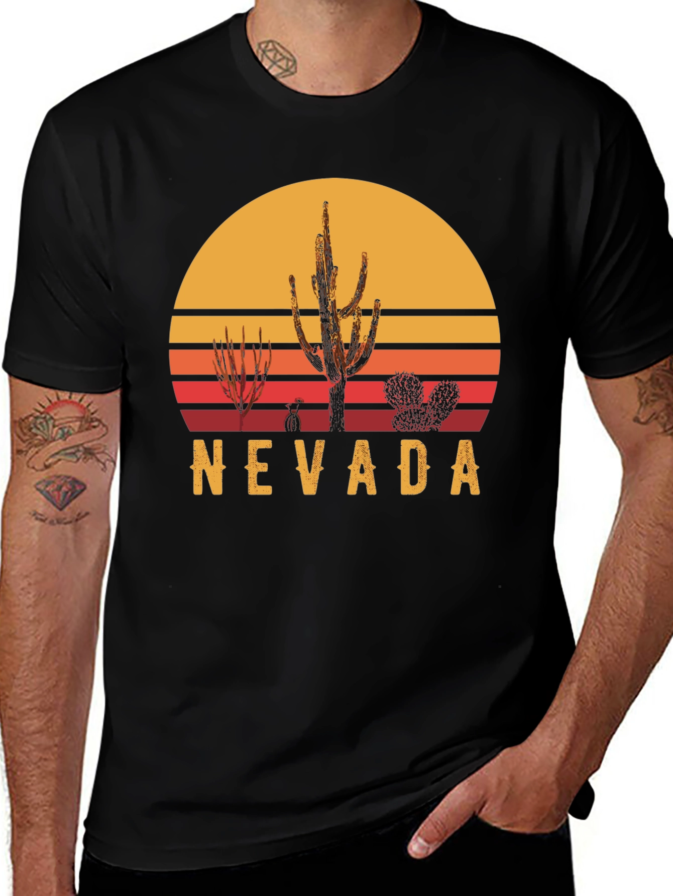 Nevada Desert Sunset Graphic Tee