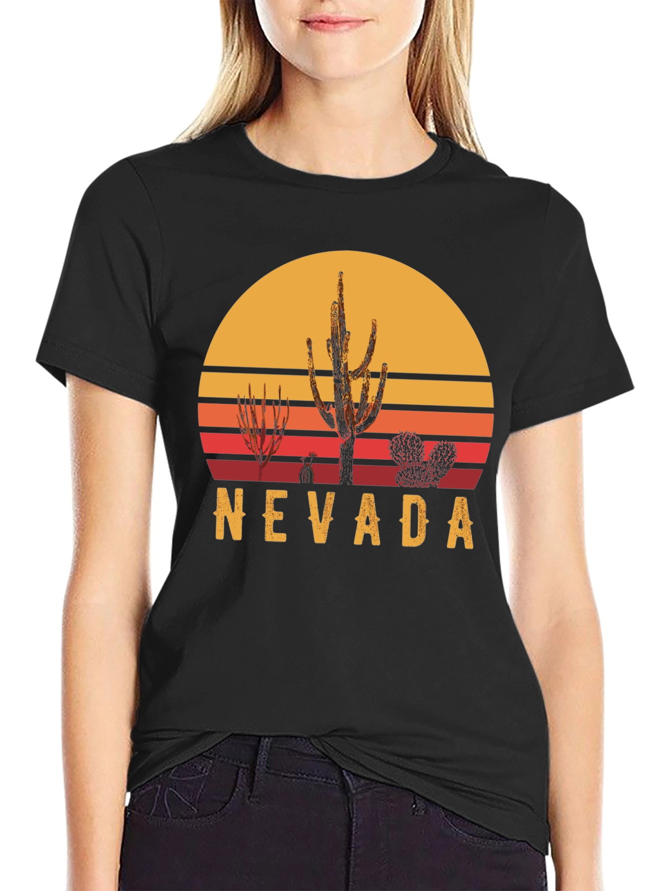 Nevada Desert Sunset Graphic Tee