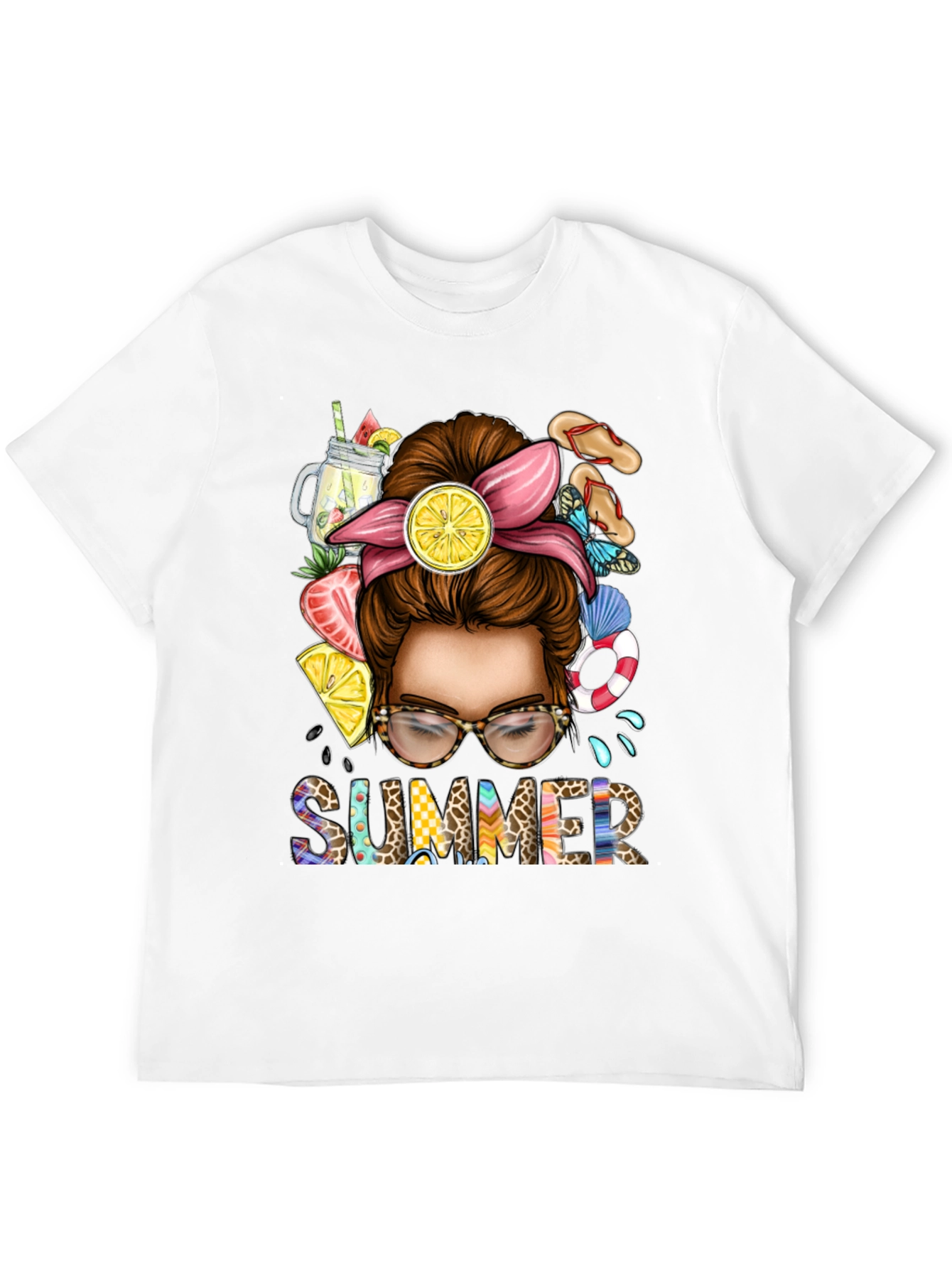 Summer Messy Bun T-Shirt
