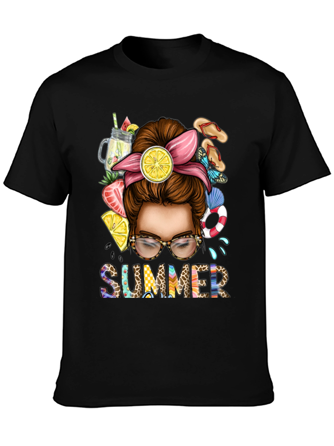 Summer Messy Bun T-Shirt