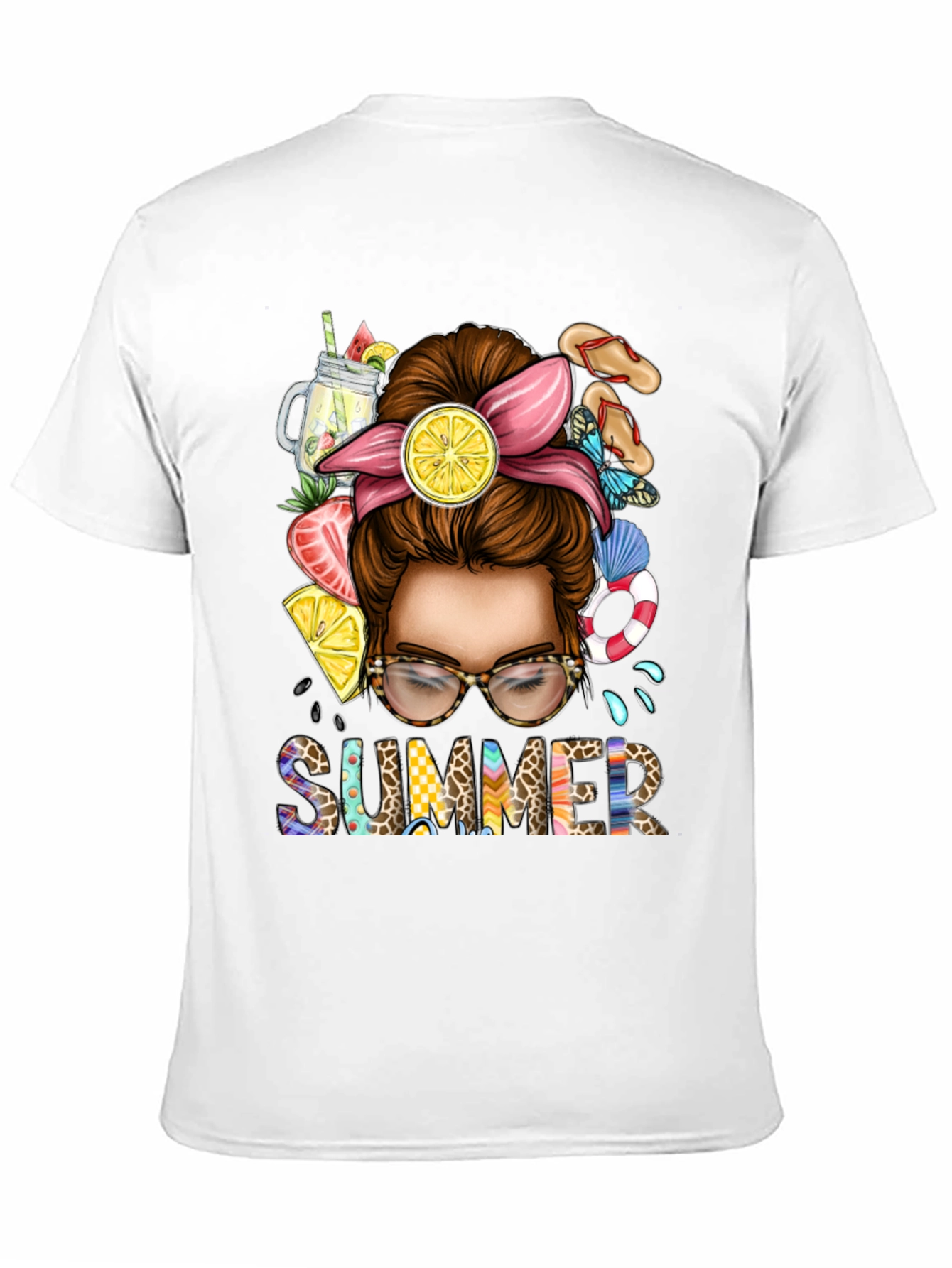 Summer Messy Bun T-Shirt