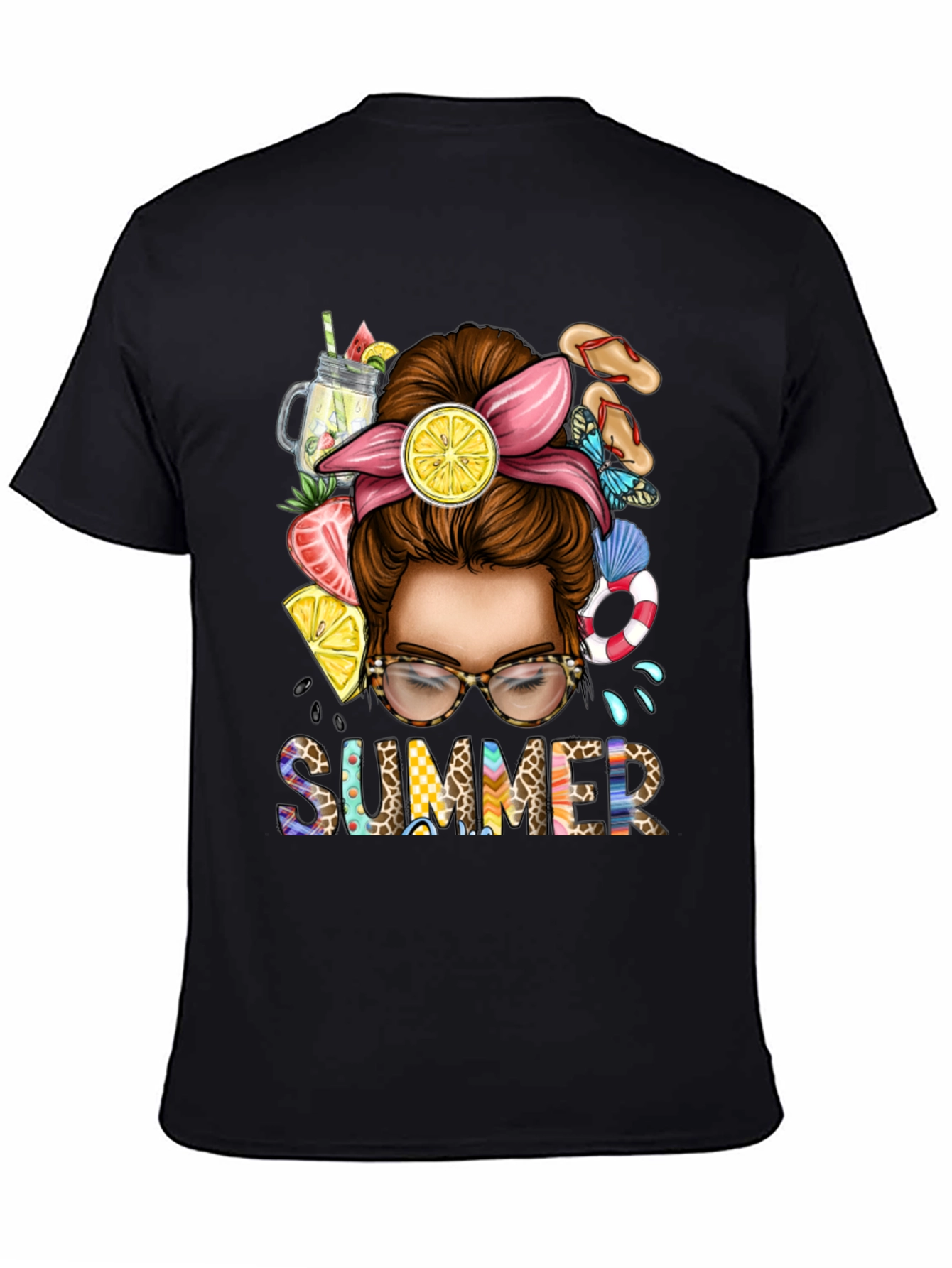 Summer Messy Bun T-Shirt
