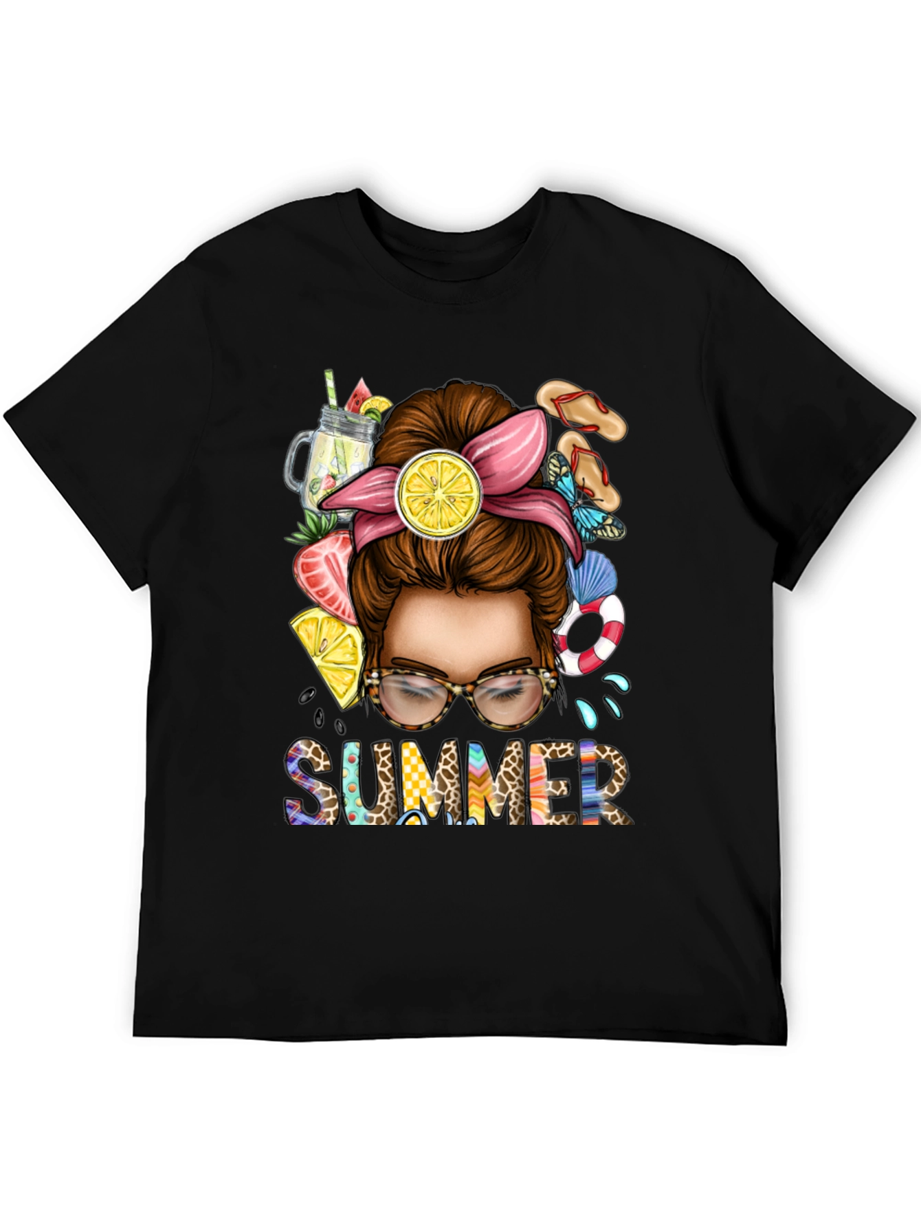Summer Messy Bun T-Shirt
