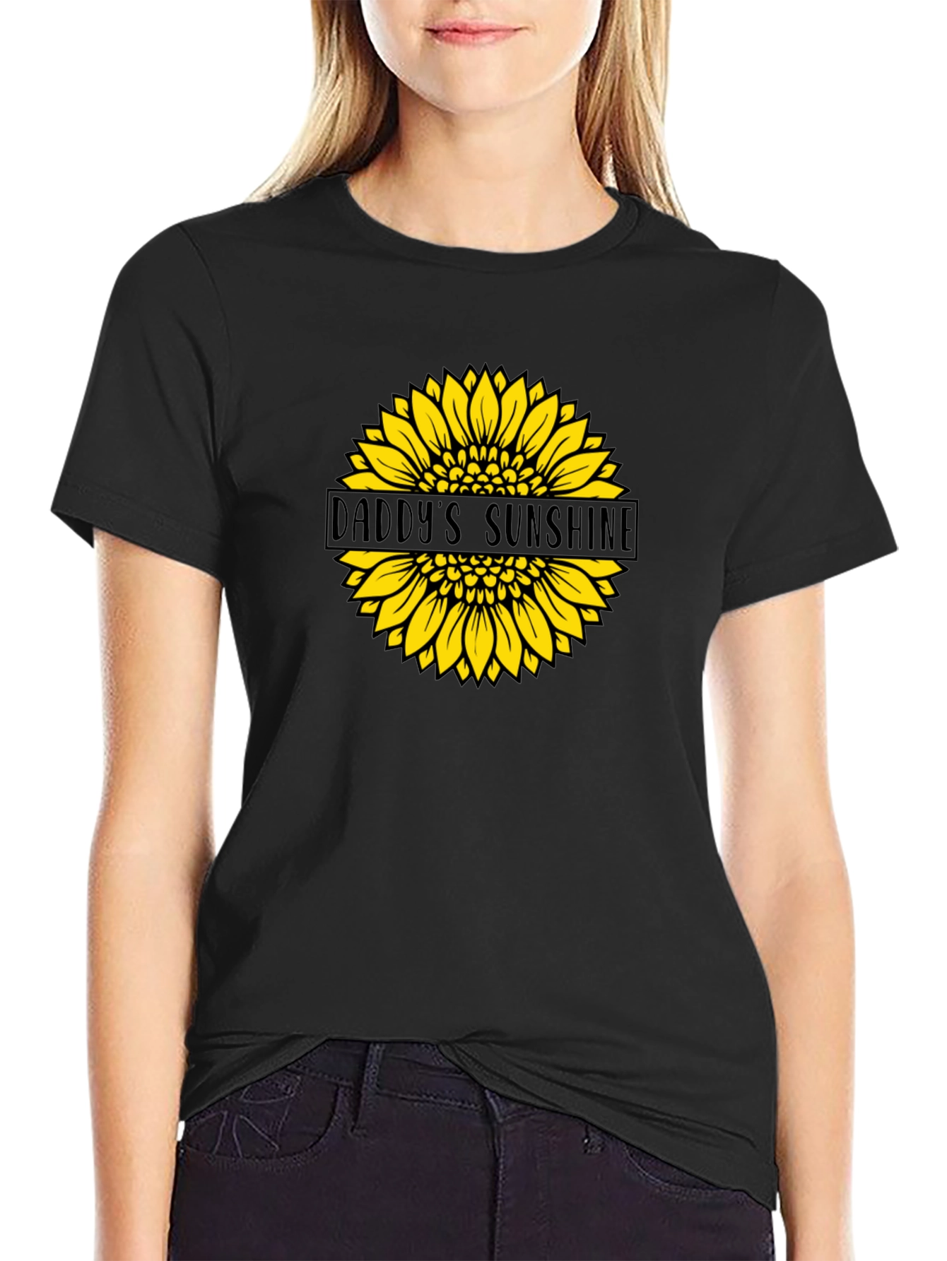 Daddys Sunshine Sunflower Graphic T-Shirt