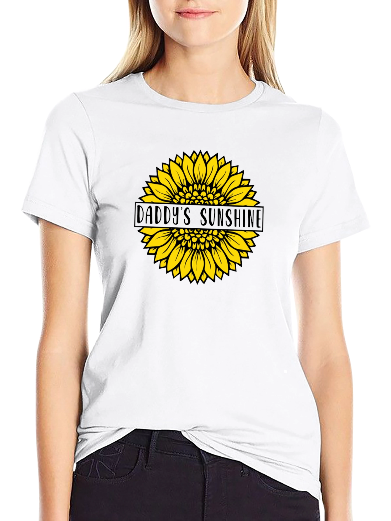 Daddys Sunshine Sunflower Graphic T-Shirt