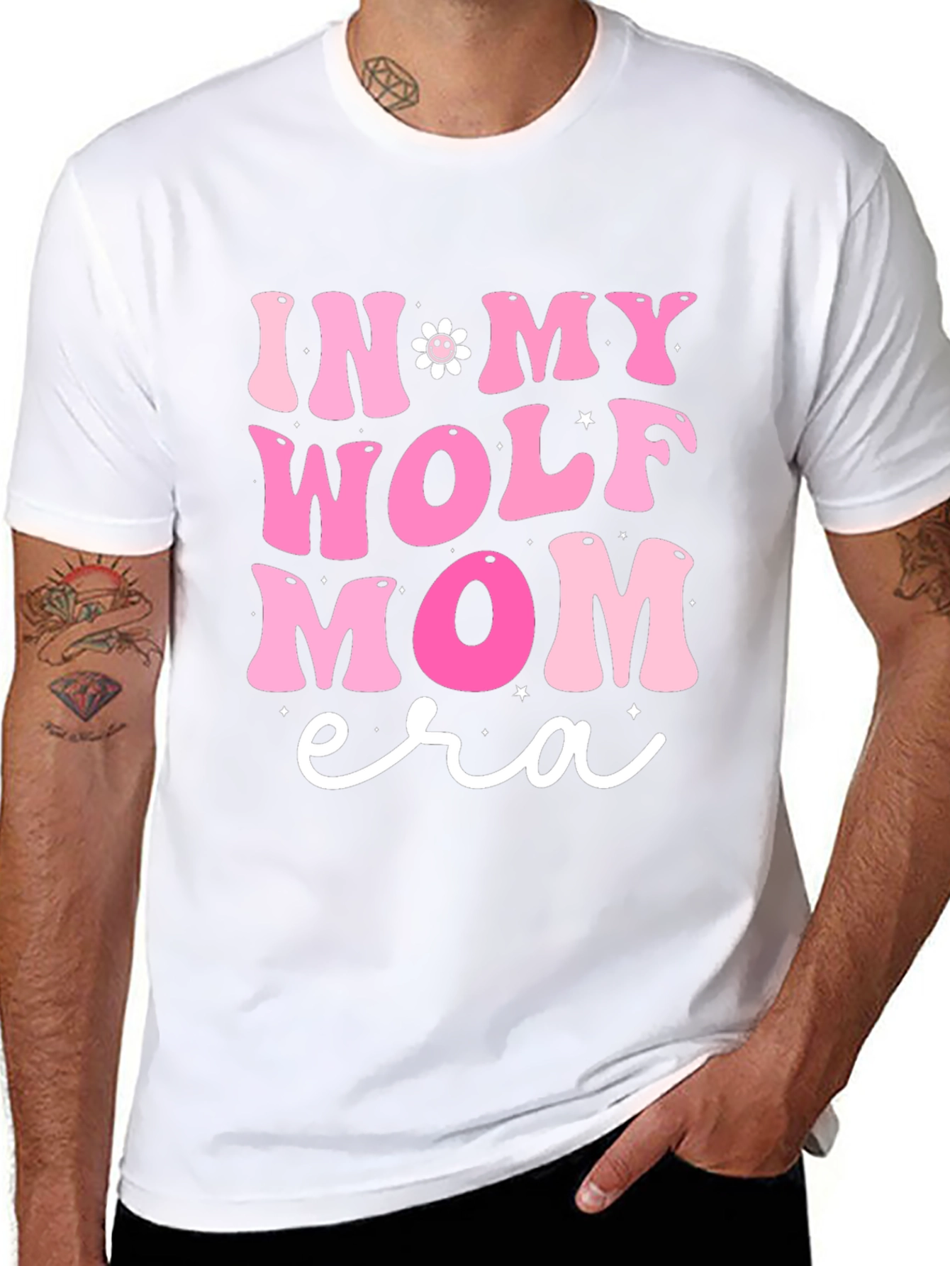 Wolf Mom Era Graphic T-Shirt - Trendy Design