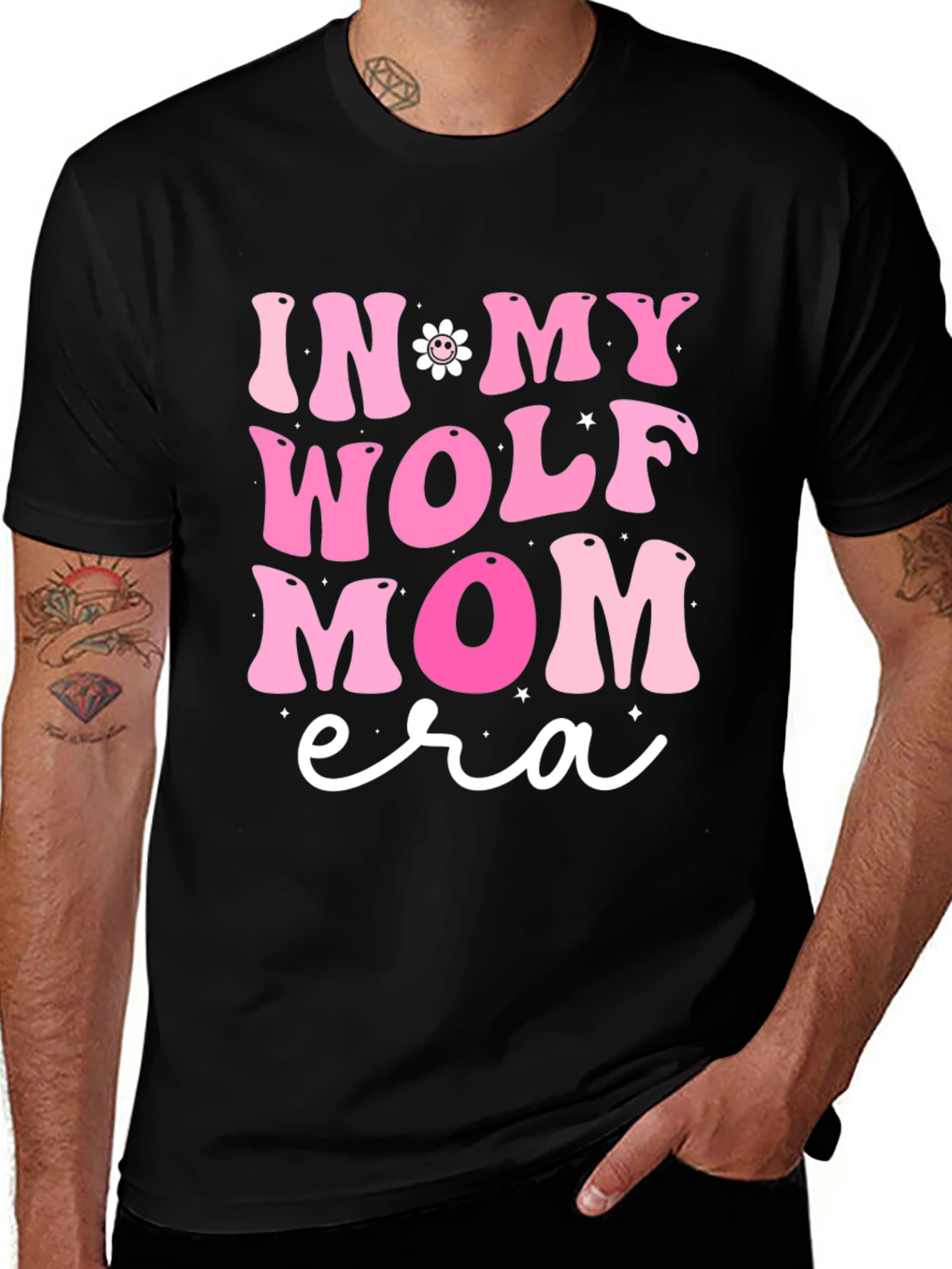 Wolf Mom Era Graphic T-Shirt - Trendy Design