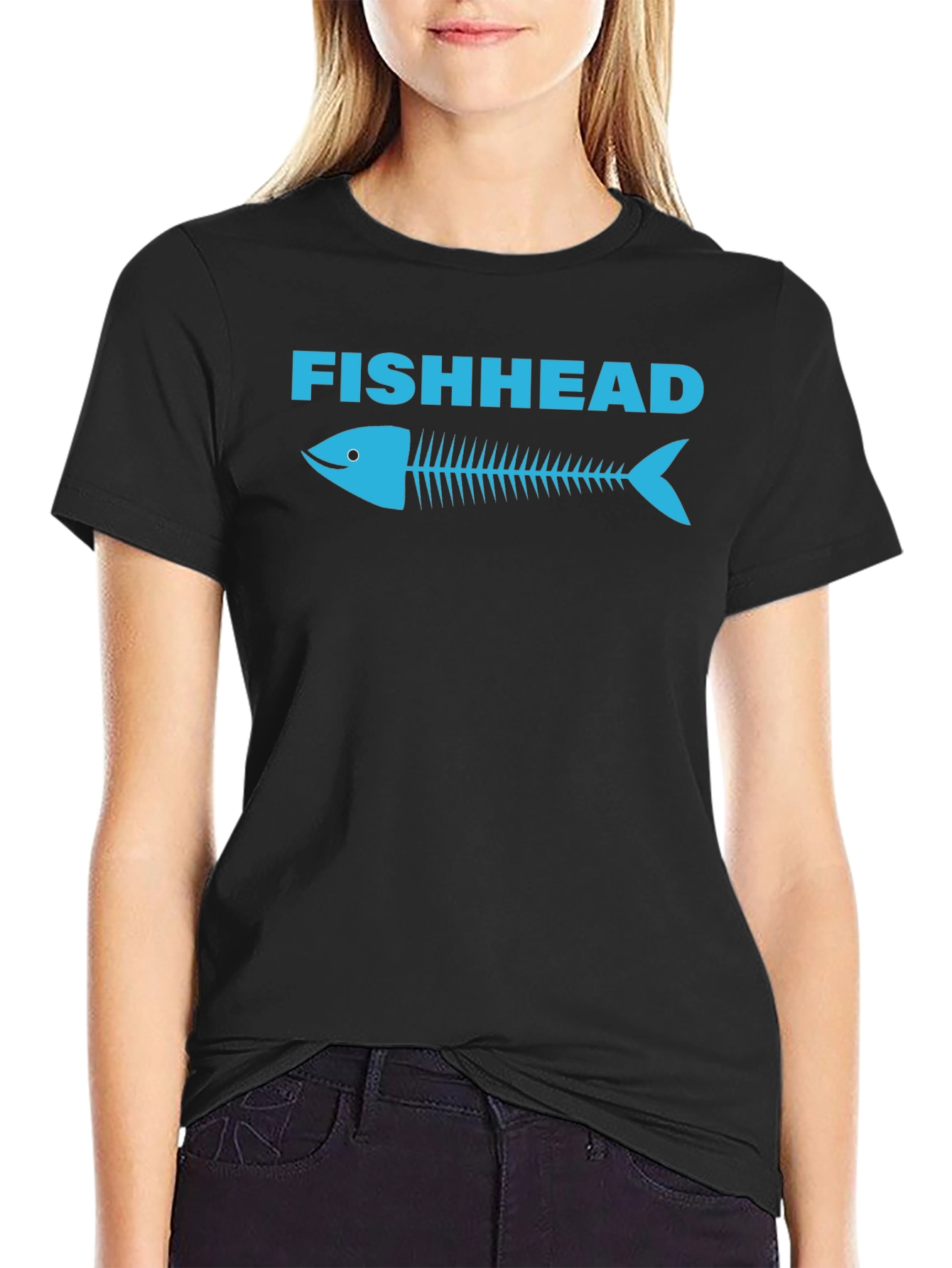 Fishhead Graphic T-Shirt - Mens Crew Neck Tee