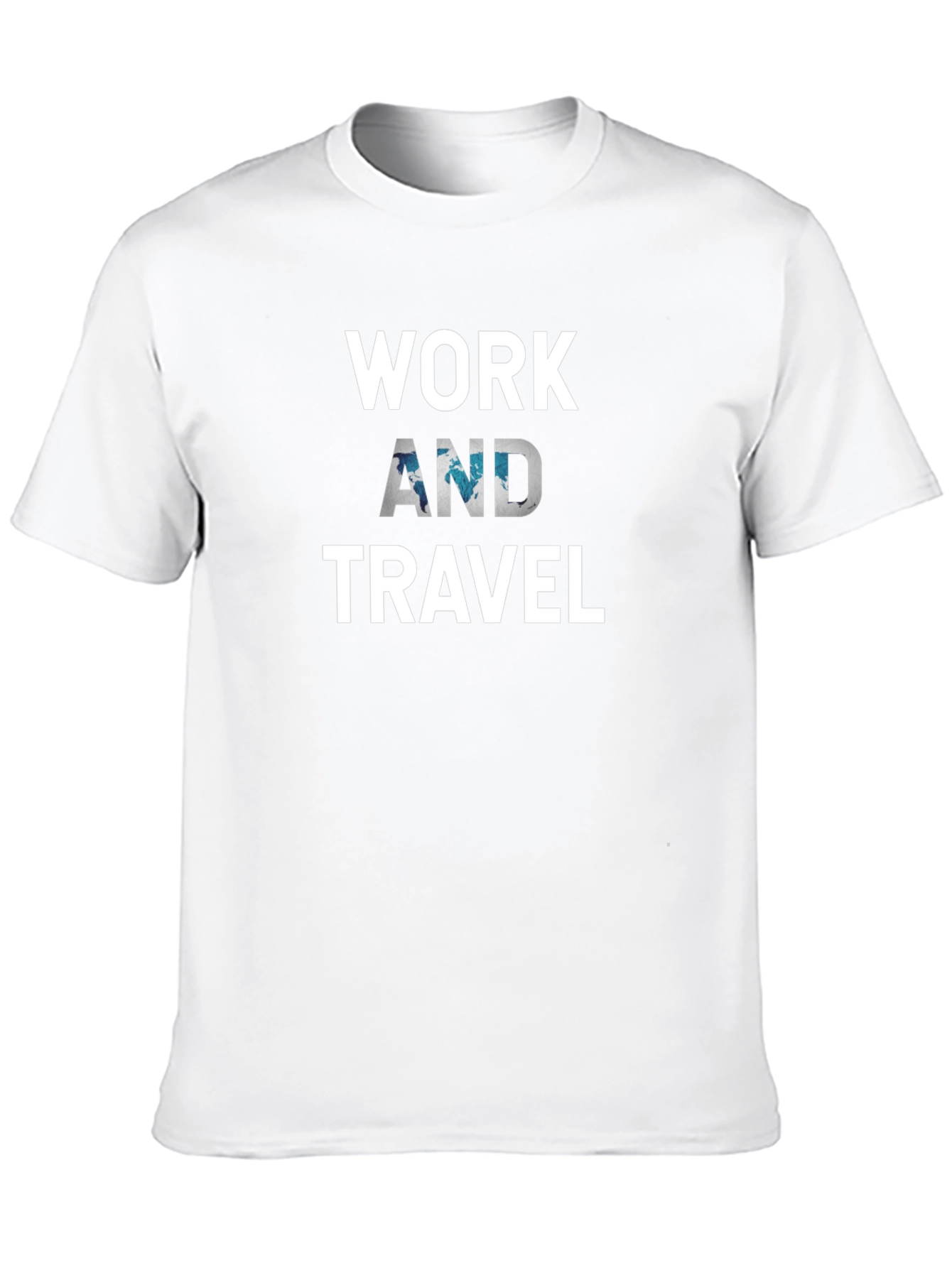 Work And Travel Black T-Shirt