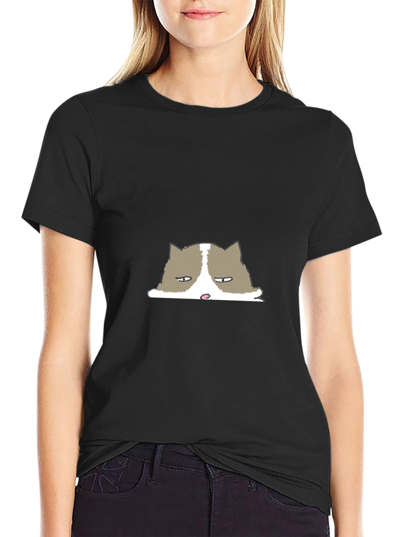 Grumpy Cat T-Shirt - Unisex Black Tee