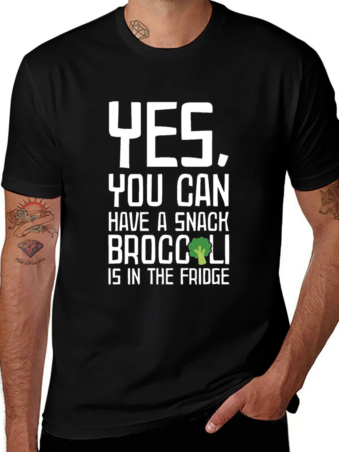 Snack Broccoli T-Shirt - Funny Vegan Tee