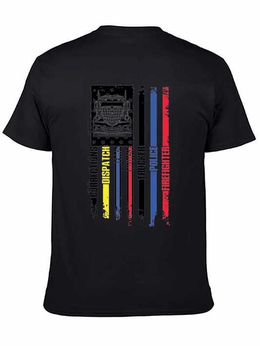 American Flag First Responder Graphic Tee