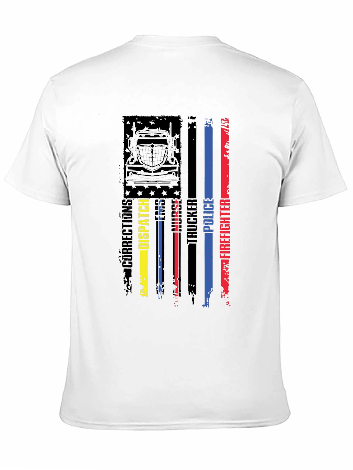 American Flag First Responder Graphic Tee