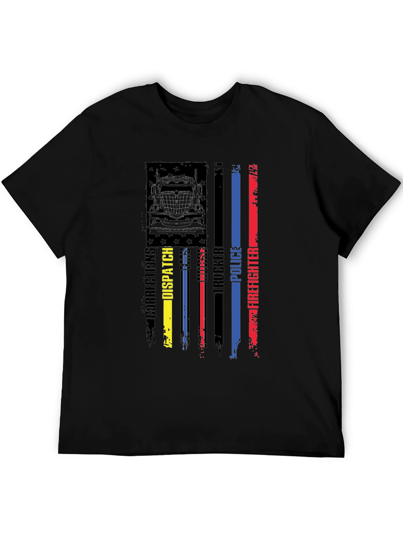 American Flag First Responder Graphic Tee