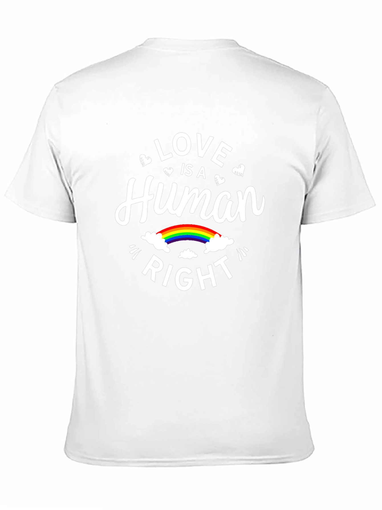 Love is a Human Right Rainbow Graphic Tee