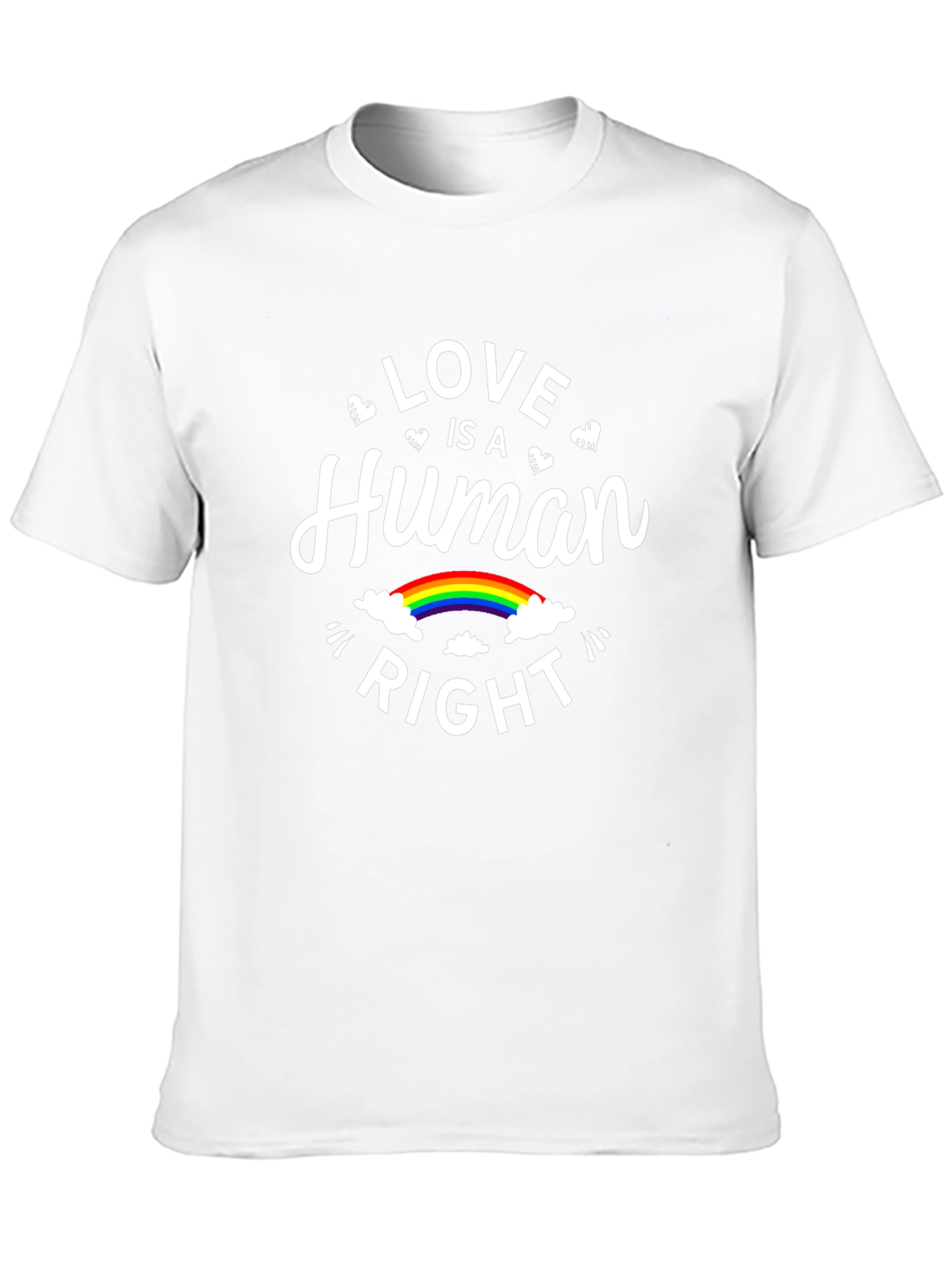 Love is a Human Right Rainbow Graphic Tee