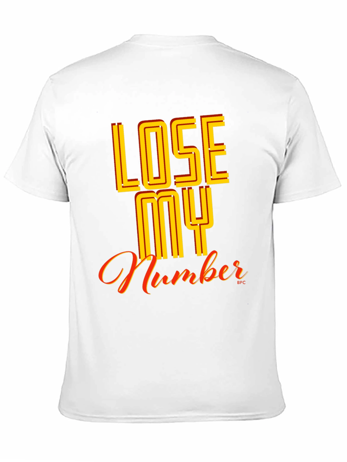 Lose My Number Graphic Tee - Black