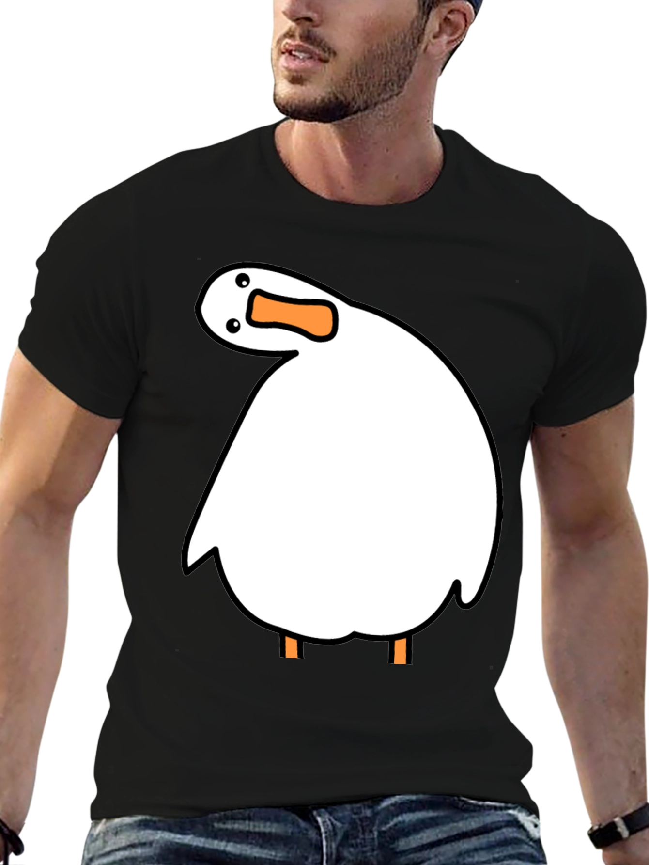Funny Goose T-Shirt - Novelty Cartoon Graphic Tee