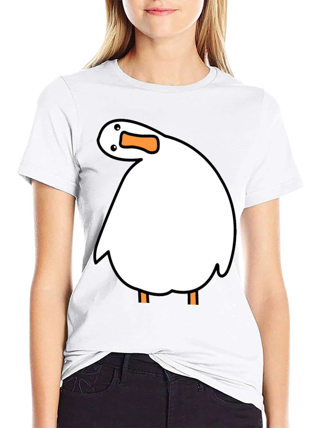 Funny Goose T-Shirt - Novelty Cartoon Graphic Tee