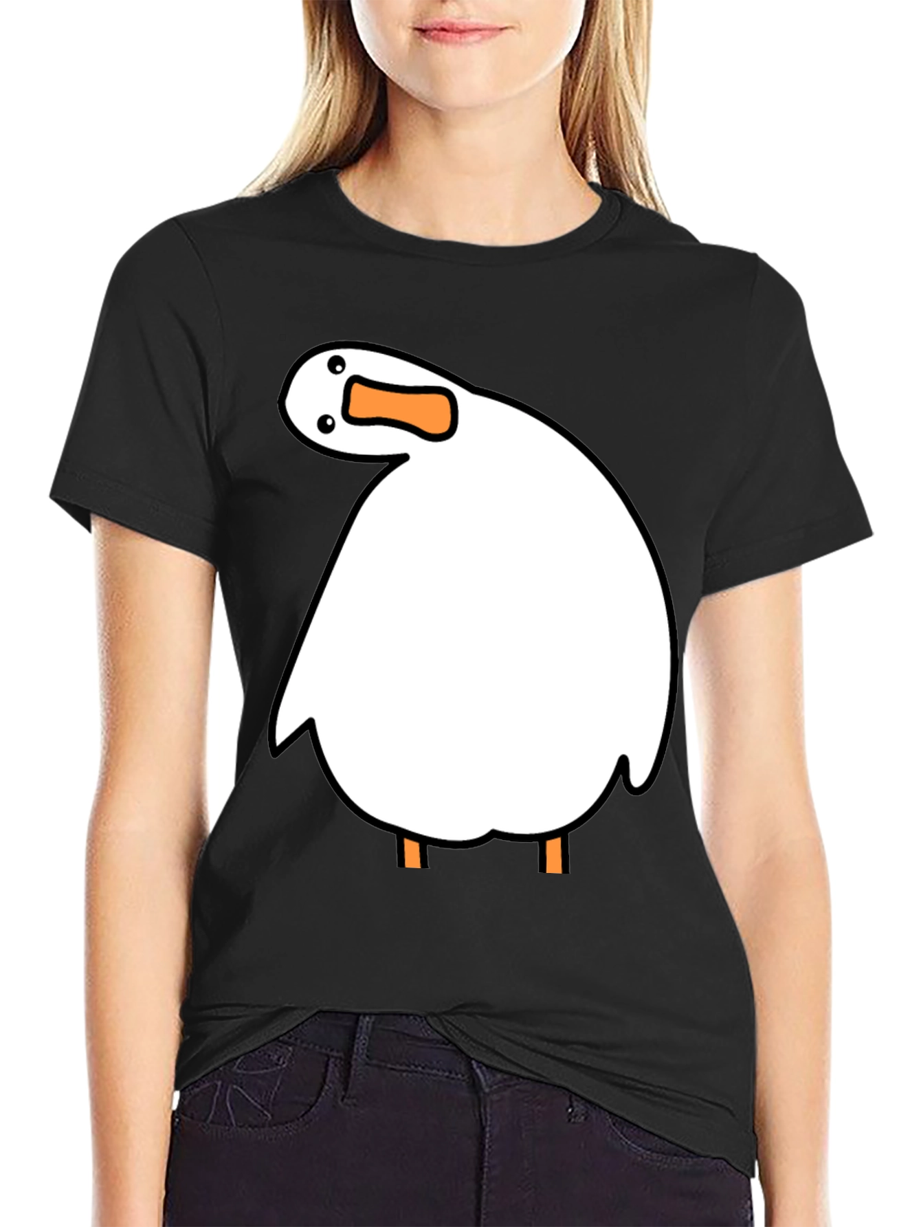 Funny Goose T-Shirt - Novelty Cartoon Graphic Tee