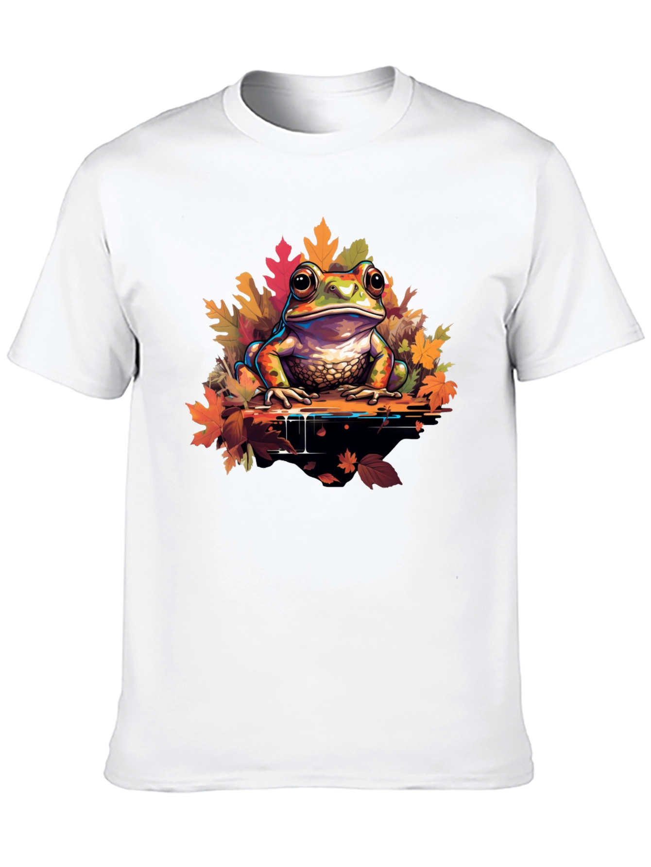 Frog on Leaves Graphic Tee