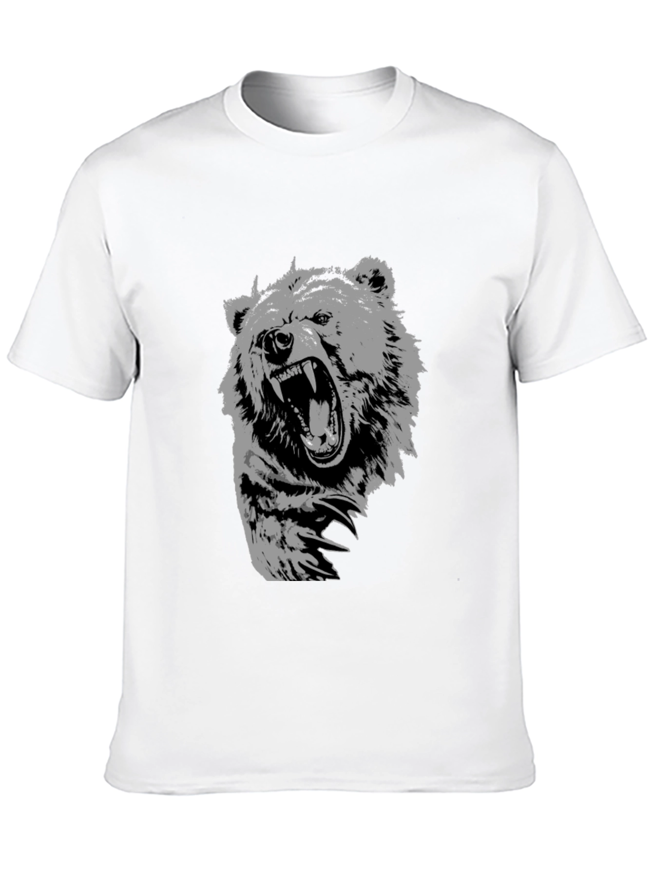 Mens Black Bear Graphic T-Shirt