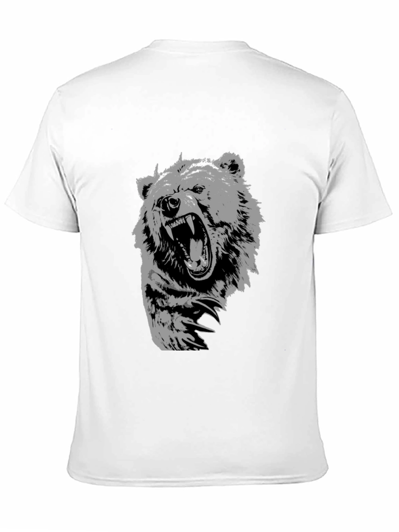 Mens Black Bear Graphic T-Shirt