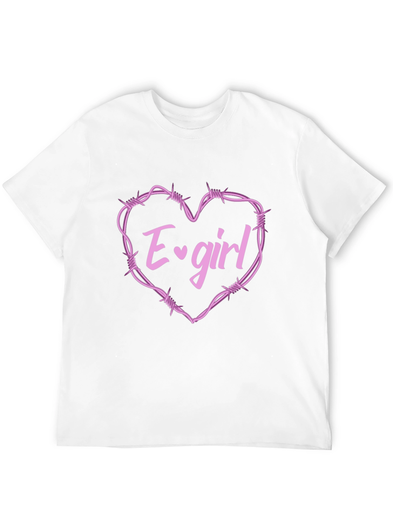 E-Girl Barbed Wire Heart Graphic Tee