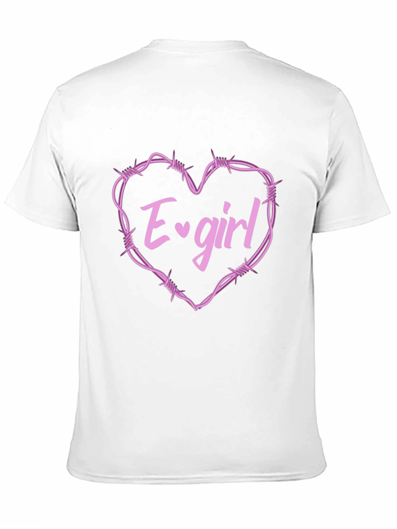 E-Girl Barbed Wire Heart Graphic Tee