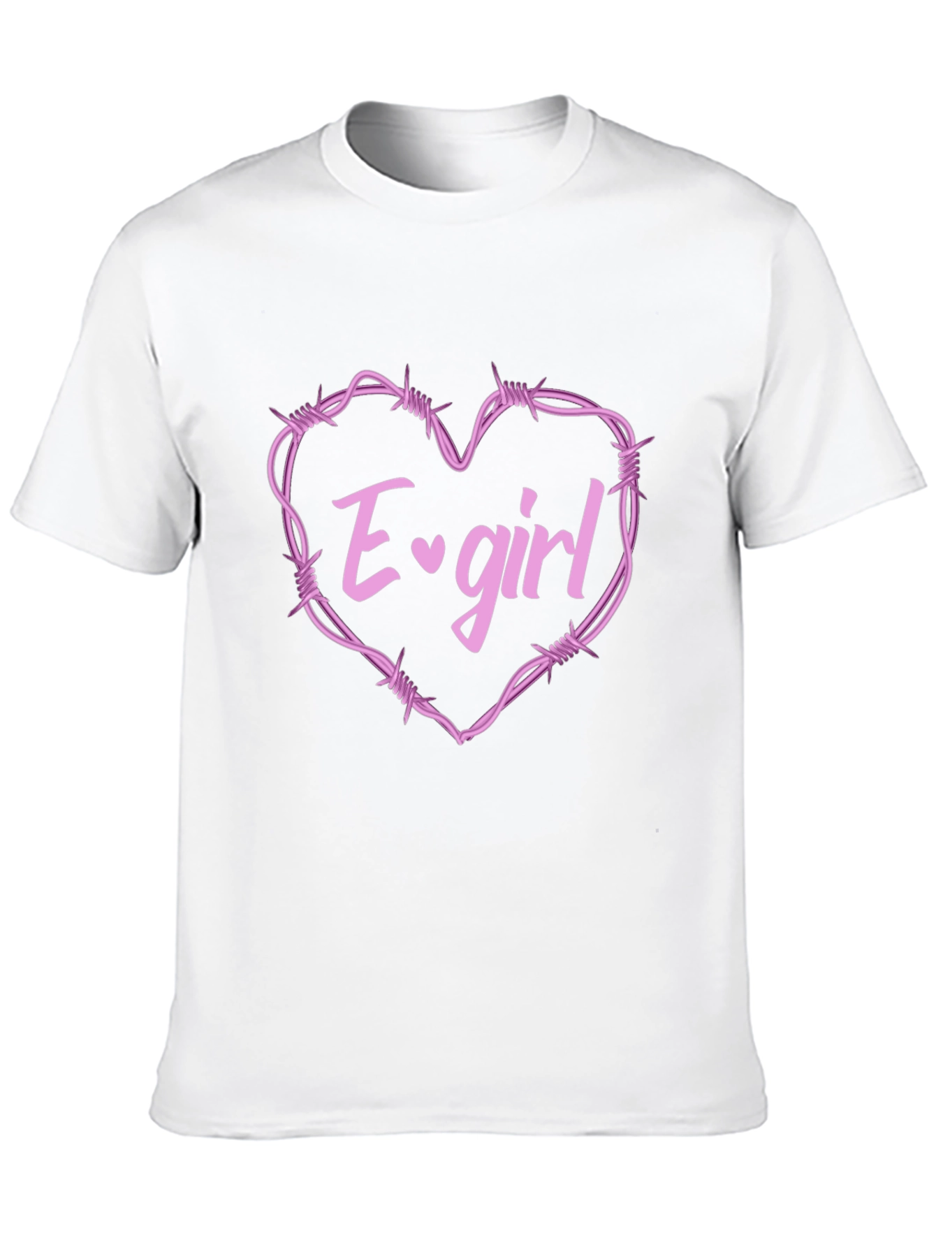 E-Girl Barbed Wire Heart Graphic Tee