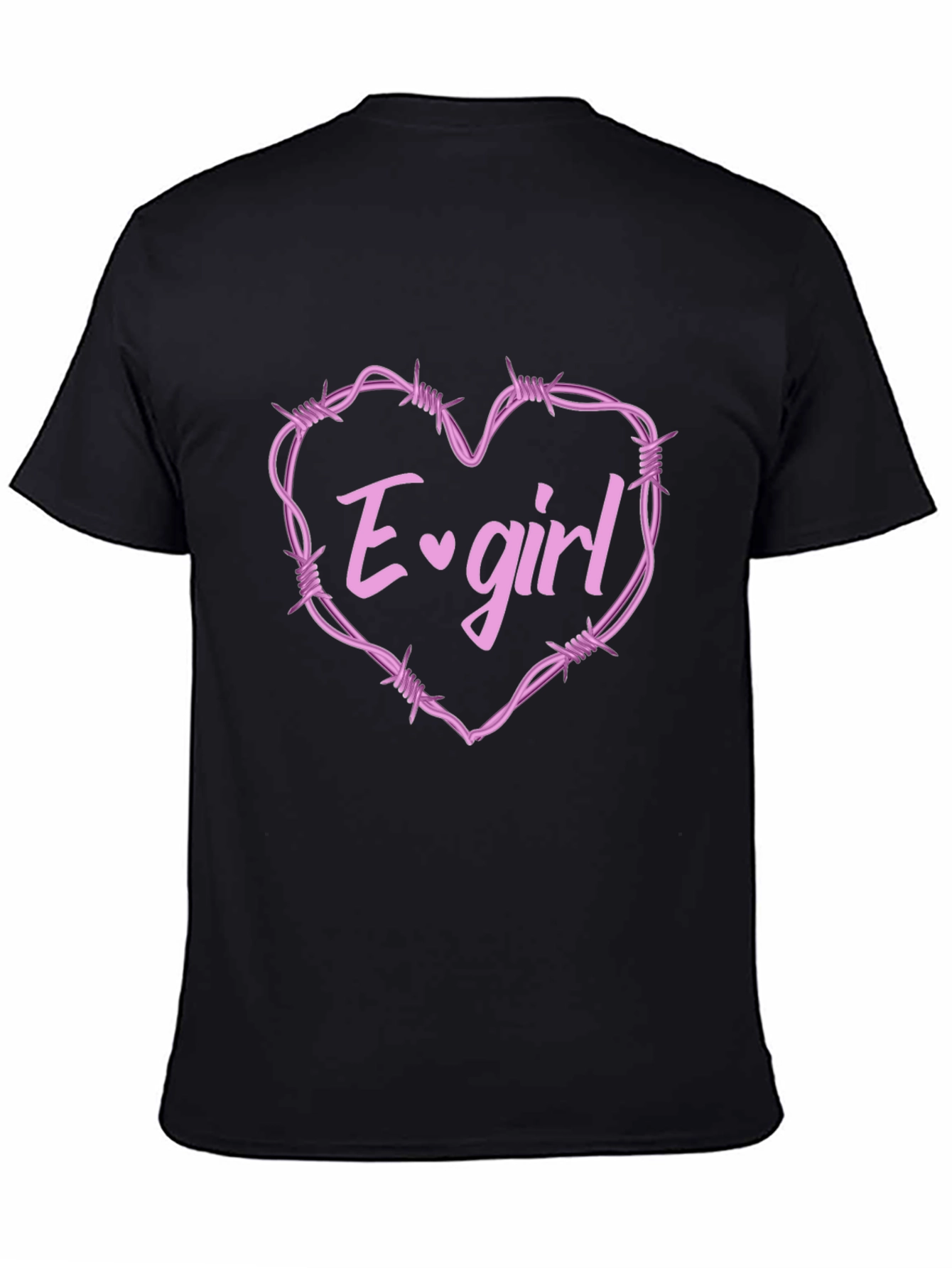 E-Girl Barbed Wire Heart Graphic Tee
