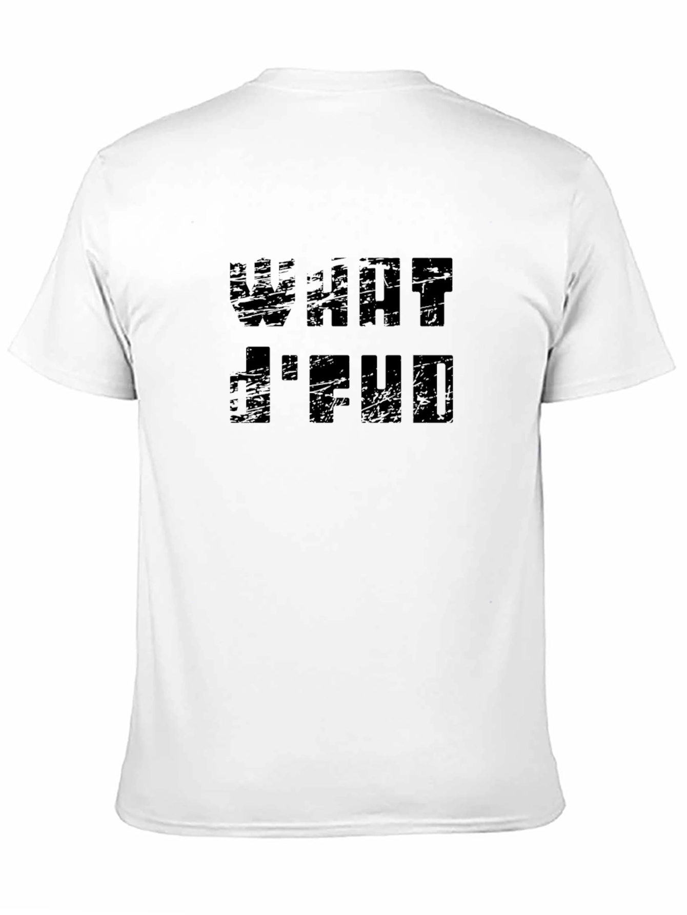 Edgy What Id FUD Graphic Tee - Black